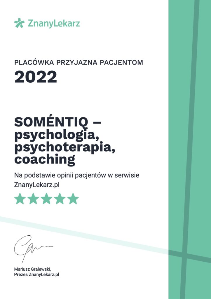 Psycholog Wrocław Psychoterapeuta Somentiq Psychologia Psychoterapia Coaching